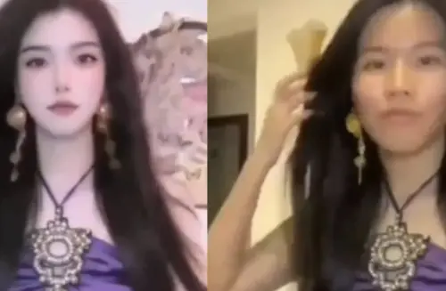 美妝博主直播中濾鏡故障！真面目突被公開落差超大　14萬粉被嚇跑
