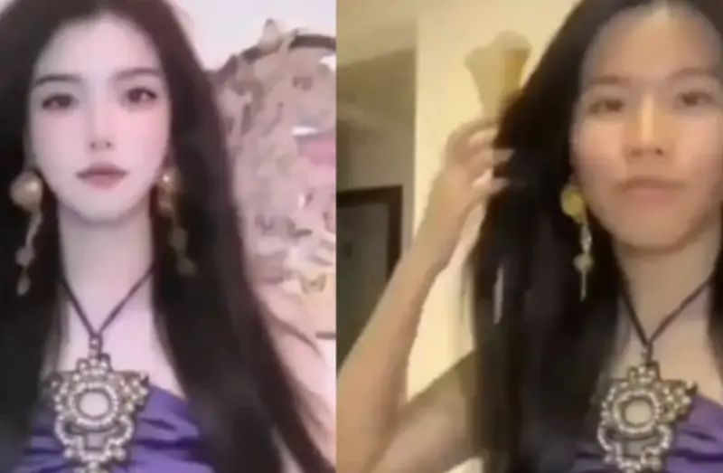 美妝博主直播中濾鏡故障！真面目突被公開落差超大　14萬粉被嚇跑