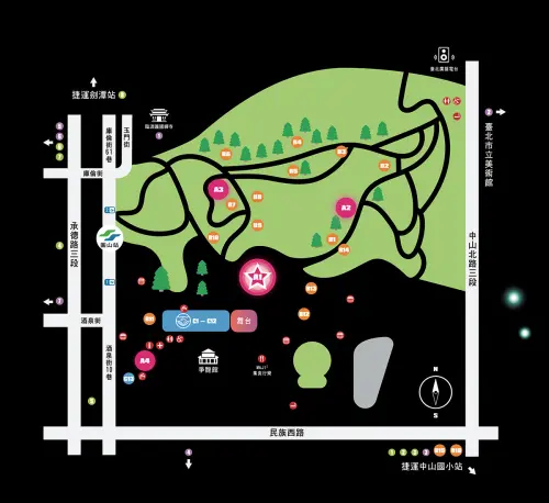 ▲2026台北燈節花博展區地圖（圖／台北燈節官網 2026lanternfestival.travel.taipei/）