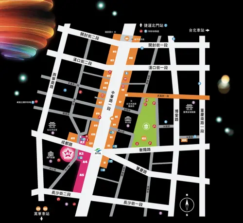 ▲2026台北燈節西門展區地圖（圖／台北燈節官網 2026lanternfestival.travel.taipei/）