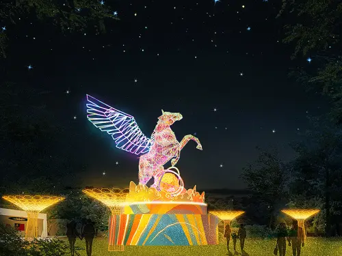 ▲2026 桃園燈會主燈為全台唯一機械式飛馬（圖／翻攝2026 桃園燈會官網https://2026taoyuanlanternfestival.tycg.tw）