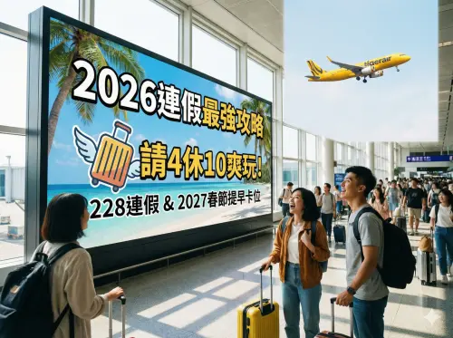 2026連假》元宵有放假？228、2027春節攻略：4月清明請假爽休10天
