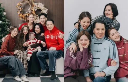 ▲歐陽妮妮曬出超高顏值的全家福照。（圖／歐陽妮妮IG@niniouyang）