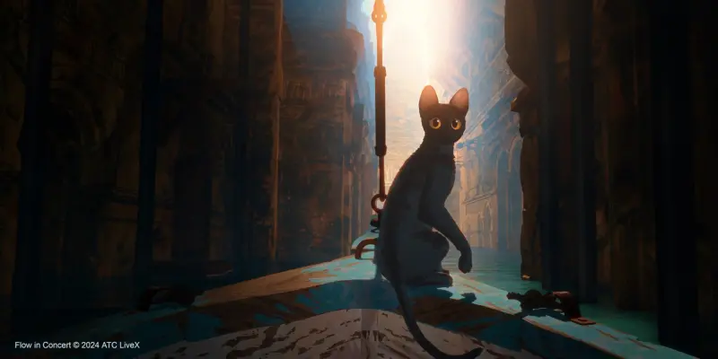 ▲ 《喵的奇幻漂流》草地音樂會3/14-15在高美館草坡登場。（圖／高雄春天藝術節、財團法人高雄市愛樂文化藝術基金會提供）