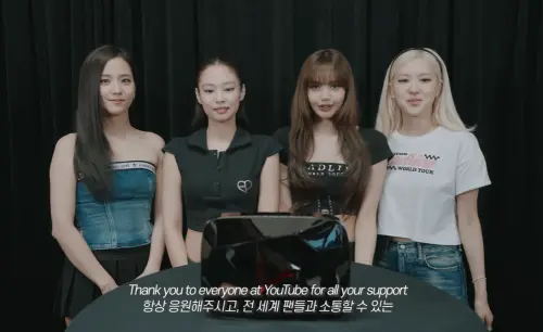 ▲BLACKPINK官方YouTube訂閱人數破億，她們特地拍攝影片感謝粉絲。（圖／BLACKPINK YouTube）