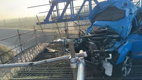 快訊／台江大道死亡車禍！藍色奧迪「撞成廢鐵」　30歲男受困慘死
