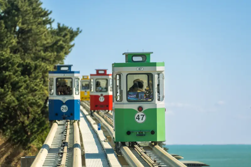    ▲ 釜山旅遊熱點天空膠囊列車。（圖／星宇航空提供）  