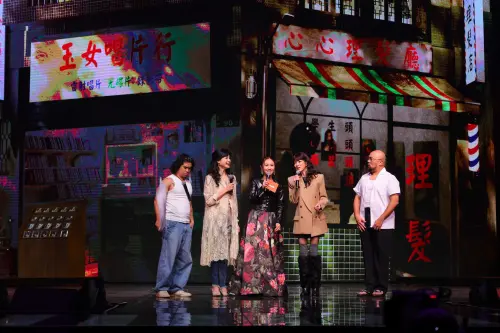 ▲比杰（左起）、方季惟、吳姍儒、陳明眞、美麗本人等人，帶來跨世代的經典舞台。（圖／中華文化總會提供）