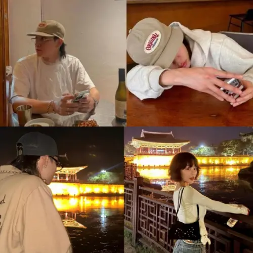 ▲近日有網友整理JAY B與李采恩在IG的多種巧合，猜測兩人熱戀中。（圖／翻攝自theqoo論壇）