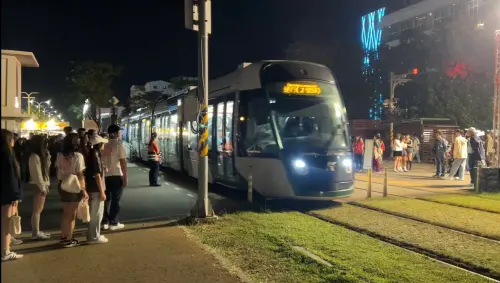 ▲春節連假期間輕軌總累計運量突破65萬人次。（圖／高市府捷運局提供）