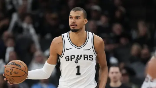 ▲馬刺在超級球星維克多·文班亞馬（Victor Wembanyama）展現禁區主宰力的帶領下，最終以114：103擊敗活塞。（圖／美聯社／達志影像）