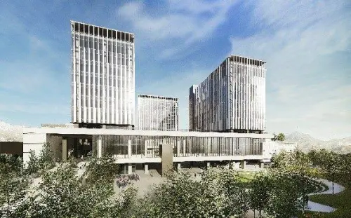 ▲「水園區新天地」共有三棟大樓群，除了誠品生活進駐外，還有餐廳、國際會議廳等。（圖／翻攝自台北自來水事業處）