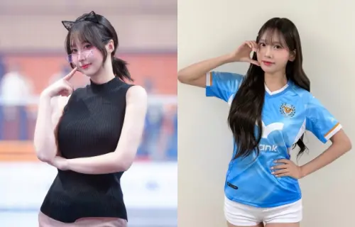 ▲金佳垠（右）與金世星（左）傳將加入樂天女孩啦啦隊。（圖／金世星IG@111khz、金佳垠IG@rkouee）
