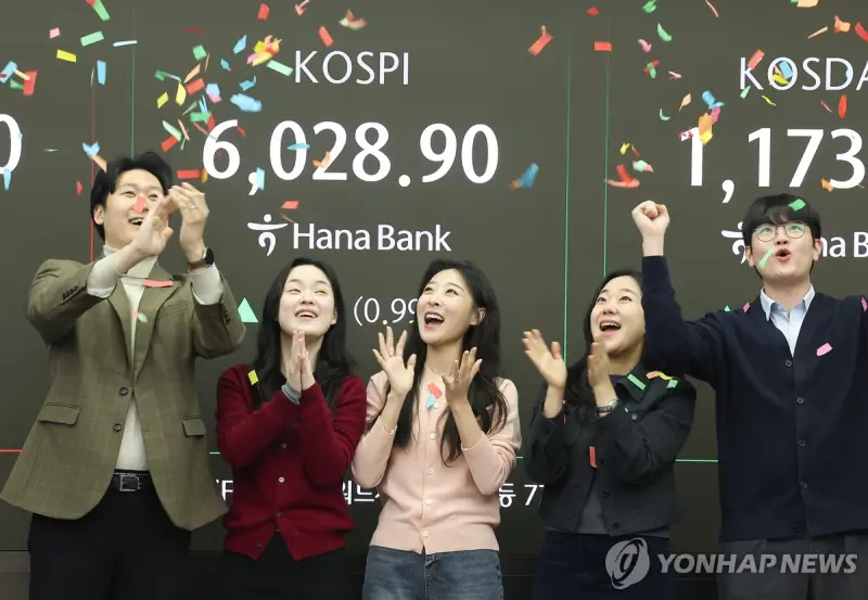 韓國股市開盤突破6000點大關！創歷史新高　科技股強勢領漲