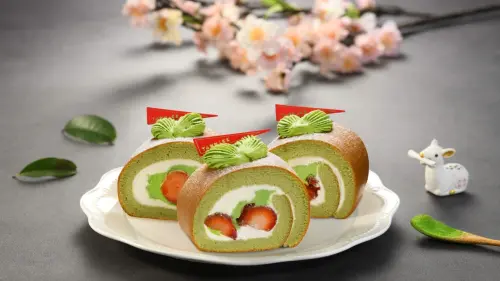 ▲亞尼克新品「宇治抹茶鮮莓生乳捲切片」。（圖／亞尼克提供）