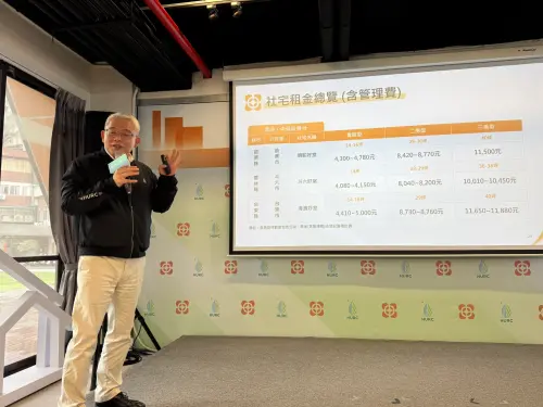 ▲國家住都中心董事長花敬群表示，中央社宅無論在哪一個縣市，建設和管理品質都一樣。（圖／記者張家瑋攝）