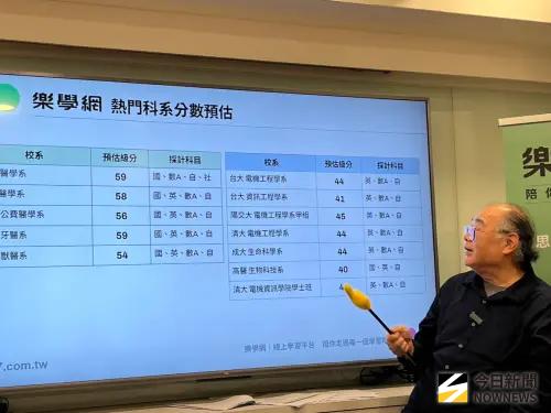 ▲升學輔導專家陳榮輝分析，今年自費醫學系有機會下修到56級分。（圖／記者張乃文攝）