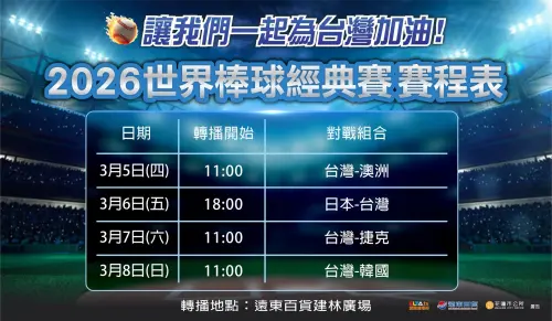 ▲花蓮市公所這次再度取得 ELTA 愛爾達電視公播權，將完整轉播 4 場台灣隊預賽及後續晉級賽事。（圖／花蓮市公所）