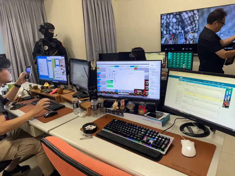 ▲刑事警察局偵查第八大隊今天宣布破獲豪宅掩護非法機房博，初估該詐欺集團在2個月內，經手洗錢金額逾新台幣1億元。(圖／刑事警察局偵查第八大隊提供)