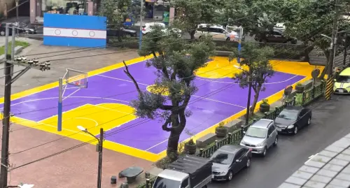 台灣公園見「湖人隊紫金配色」球場！球迷超嗨想朝聖　地點找到了