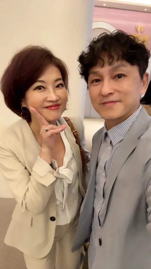 ▲狄志為（右）和吳中純過去是中天新聞台的同事。（圖／吳中純臉書）