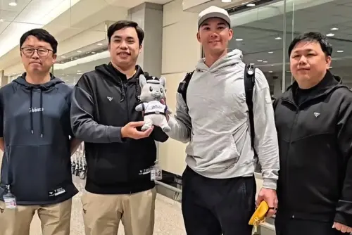 經典賽／中華隊唯一混血戰將抵台！費仔抵台後急尋龍仔：他人呢？