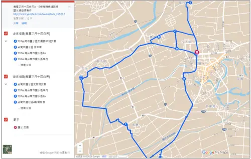 ▲「2026鹽水蜂炮」3月2日白天路線概要（圖／取自鹽水漫遊網https://www.yanshui.com.tw/）