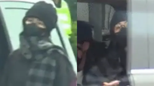 ▲▼白鹿一下車即歪頭怒瞪私生飯，她接著雙手抱胸，一副準備要與私生飯正面對決的模樣。（圖／知名娛記蘇小五微博）