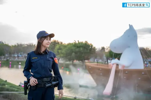 ▲ 台中燈會宣導貼文因甜美女警爆紅，意外掀起話題。（圖／臺中TCPB波麗士）