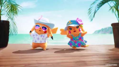 ▲《寶可夢 風與波》還有外觀新穎的皮卡丘們登場。（圖／寶可夢公司）