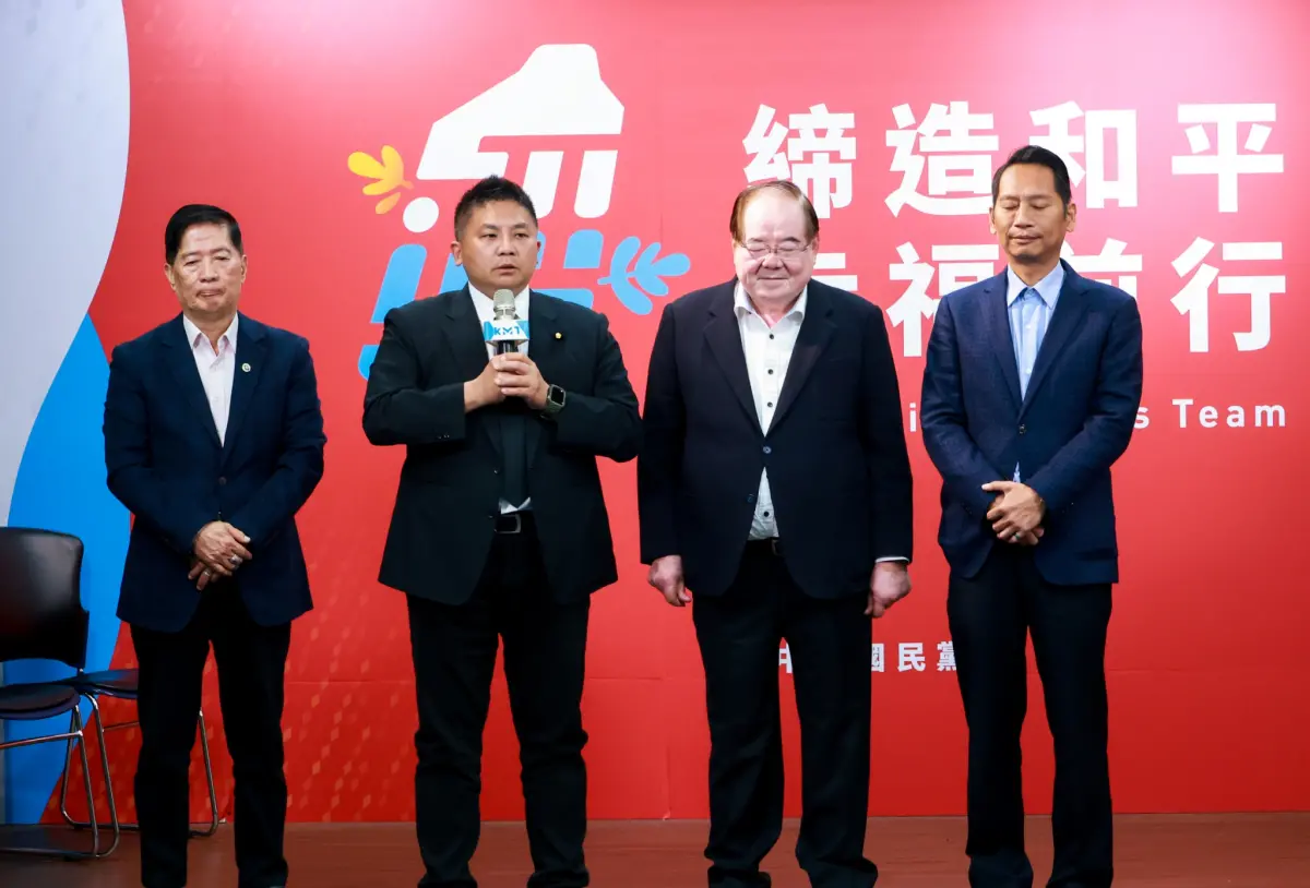 ▲藍營宜蘭初選民調，由立委吳宗憲（左二）勝出。（圖／國民黨提供）