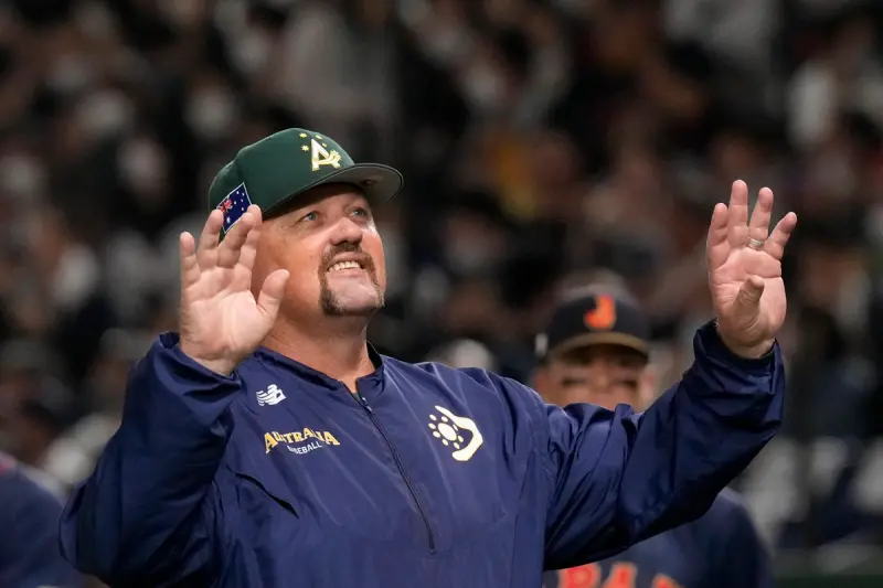 ▲澳洲隊總教練尼爾森（Dave Nilsson）仍對球隊表現感到滿意，並展現出挑戰世界第一日本隊的強烈鬥志。（圖／美聯社／達志影像）