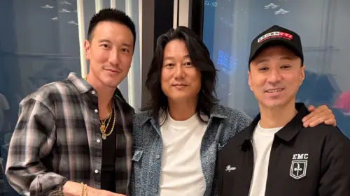 ▲王陽明（左1）昨日晚間邀請「韓哥」姜成鎬（中）車聚挨轟。（圖／翻攝自王陽明IG@sunnyboyyy）