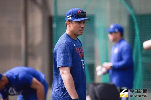 ▲WBC經典賽中華隊宮崎練習日，外野手林安可進行打擊練習。（圖／記者葉政勳攝 ,2026.03.01）