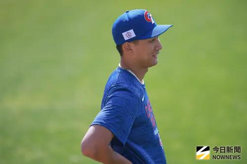 ▲WBC經典賽中華隊宮崎練習日，投手沙子宸進行熱身練習。（圖／記者葉政勳攝 ,2026.03.01）