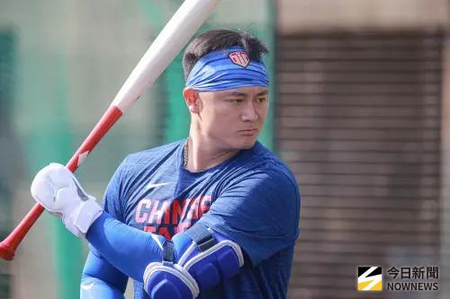 ▲WBC經典賽中華隊宮崎練習日，捕手蔣少宏進行打擊練習。（圖／記者葉政勳攝 ,2026.03.01）