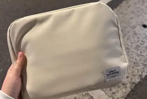 ▲昨（28）日晚間7點多，一名台灣網友在台北車站承德路路口等紅燈時，目睹一對說著韓語的情侶走向車站，卻不慎將手提包遺落在地。（圖／Threads@ wuuijerry）