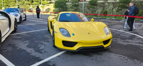 ▲「四大神獸」之一的「蛙王」Porsche 918 Spyder以5600萬拍出。（圖／記者吳翊緁攝）