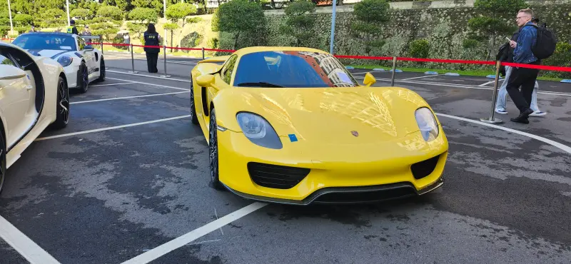    ▲「四大神獸」之一的「蛙王」Porsche 918 Spyder以5600萬拍出。（圖／記者吳翊緁攝）  
