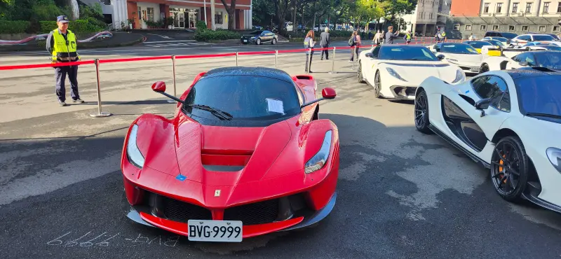    ▲「馬王」Ferrari LaFerrari全球限量499台，是法拉利2013年推出的首款混合動力超級跑車，從靜止加速至時速100公里僅需2.8秒。（圖／記者吳翊緁攝）  