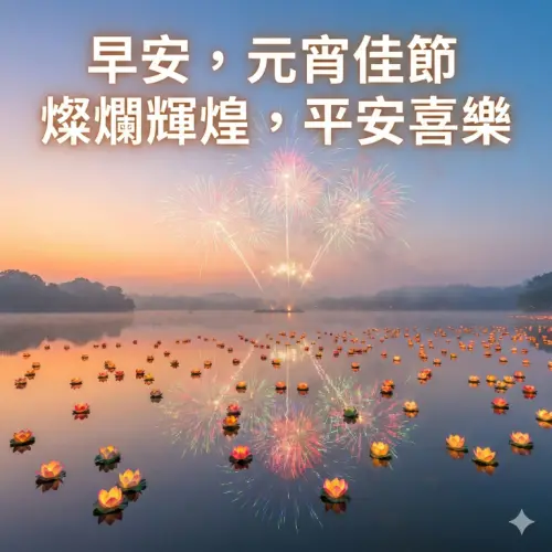 ▲2026元宵節快樂圖片、早安圖，《NOWNEWS》祝您佳節愉快。（圖／AI生成）