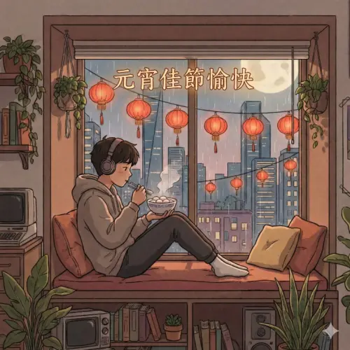 ▲2026元宵節快樂圖片、早安圖，《NOWNEWS》祝您佳節愉快。（圖／AI生成）