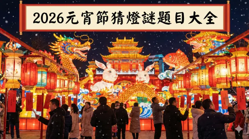▲元宵節快樂！2026元宵節猜燈謎題目大全，幼兒猜燈謎題目、簡單版、腦筋急轉彎搞笑版一次看。（圖／AI生成）