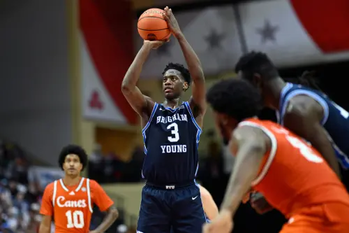 ▲無論最終是在2026年選秀選進頂級得分後衛彼得森（Darryn Peterson），還是側翼怪物迪班薩（A.J. Dybantsa）（圖中）或布澤爾（Cameron Boozer），現有的核心陣容都能完美互補。（圖／美聯社／達志影像）