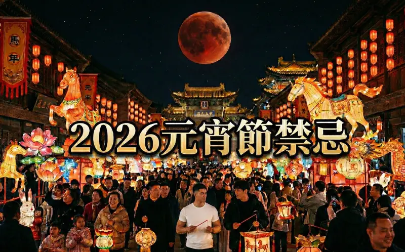 ▲2026元宵節到來，今年罕見撞上「血月」月全食，根據命理專家警告，元宵節禁忌多達17項要注意，《NOWNEWS》整理元宵節由來、月全食血月時間、元宵節禁忌等，帶領讀者一次看懂。（圖／Gemini製圖／記者陳雅雲監製）