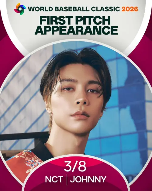 ▲NCT的Johnny緊接在台韓重點大戰登場開球。（圖／翻攝自@mlb.korea IG）