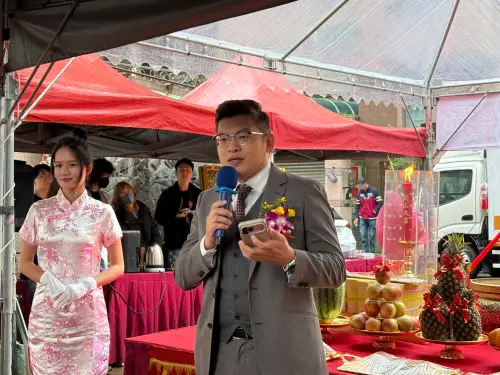 ▲北都建設董事長陳逸軒表示，透過「全案管理模式」，由地主劉媽媽持有百分之百土地產權，再委託北都建設統籌執行重建過程，可減少不少權益問題。（圖／記者張家瑋攝）