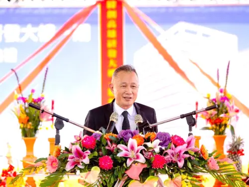 ▲緯創資通公司總經理兼執行長林建勳致詞。(圖／產業園區管理局提供)