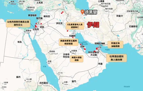 中東戰雲密佈！伊朗報復怒火波及國家一圖看　多國發聲譴責