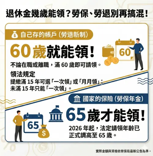 ▲勞退新制跟勞保年金的請領年齡大不同！勞退新制只要滿 60 歲就能領，別讓自己的權益睡著囉。（圖 / Gemini生成／NOWNEWS監製）